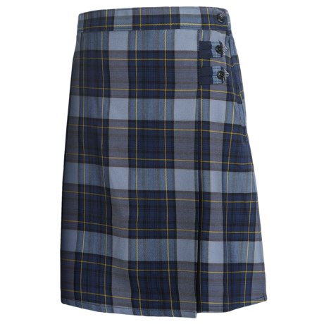 93%OFF 女の子のパンツとスカート ランズエンドAラインのチェック柄の制服スカート - （リトルビッグ女の子のための）膝丈 Lands' End A-Line Plaid Uniform Skirt - Knee Length (For Little and Big Girls)